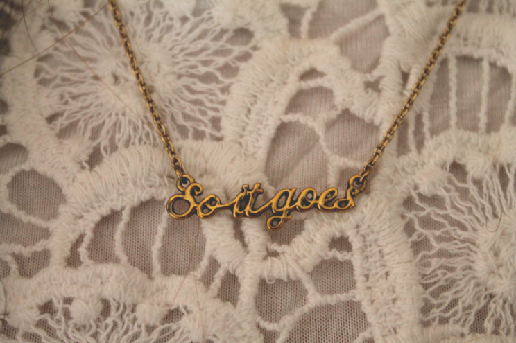 So It Goes necklace